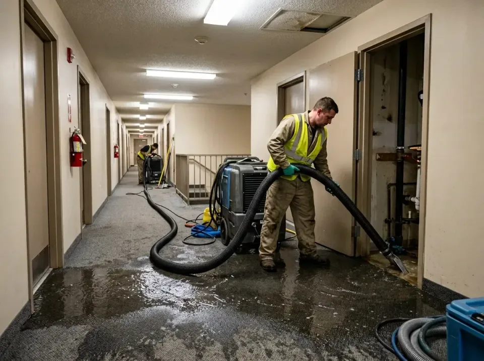 multi-unit-apartment-hallway-f-005 — frequently asked questions, Emergency Burst Pipe Water Extraction & Removal in Shingle…